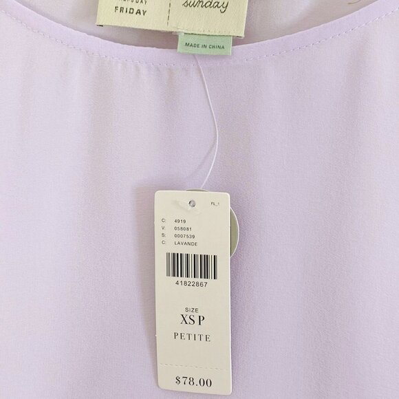 Anthropologie Textured Silk Tee NEW XSP PXS new with tag - Picture 7 of 7